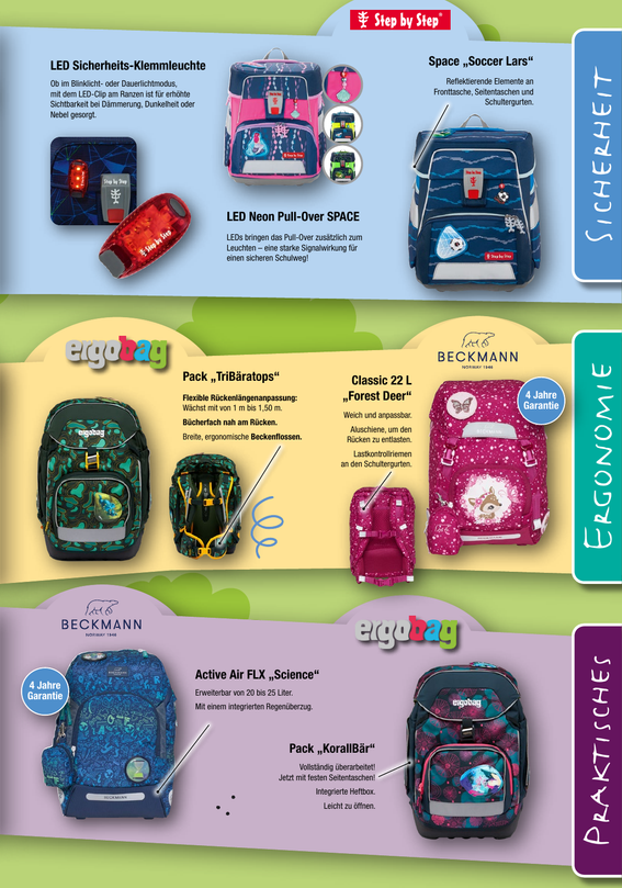 Büroland Wiesmayr Schultaschen-Flyer