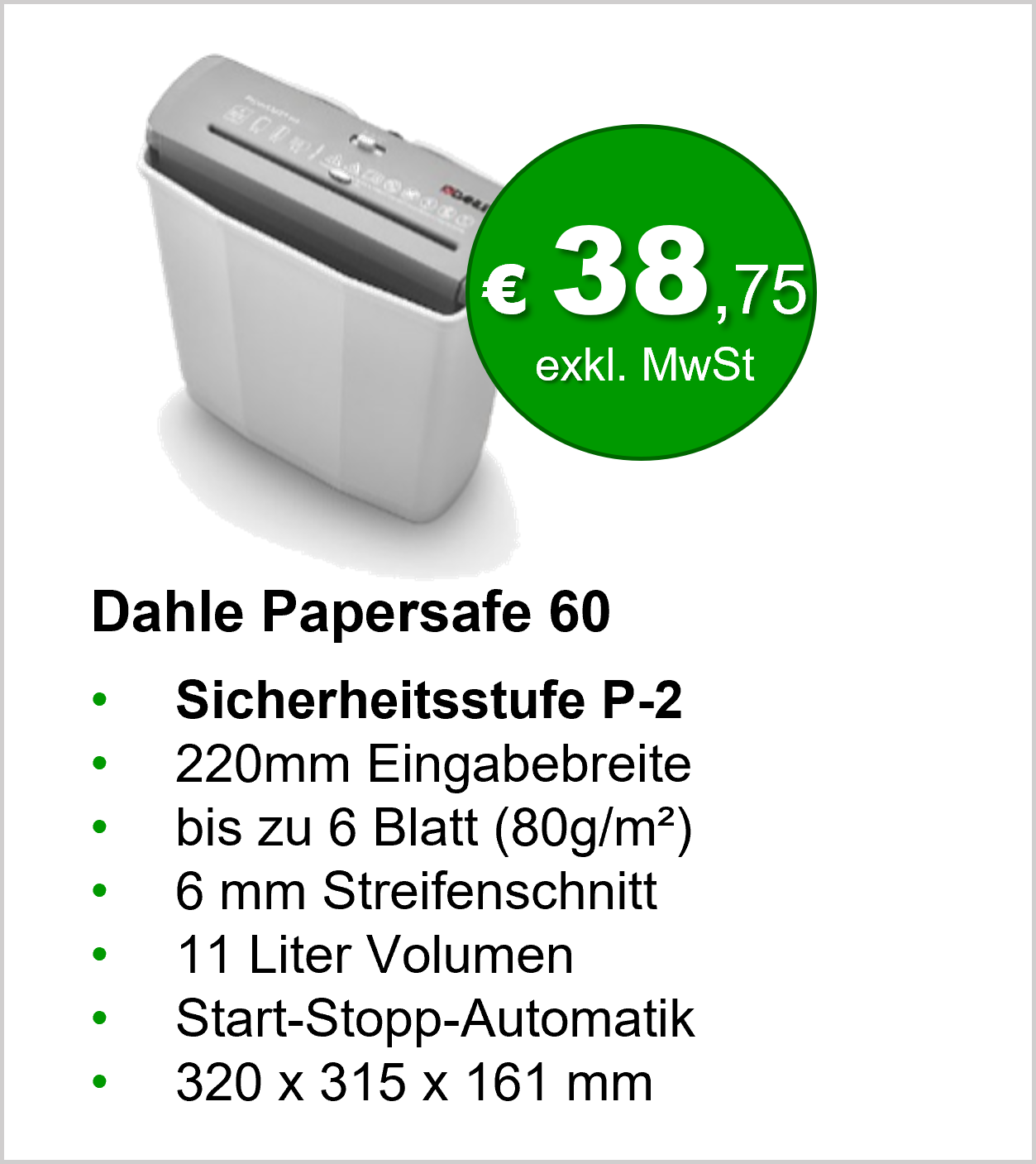 Papersafe 60