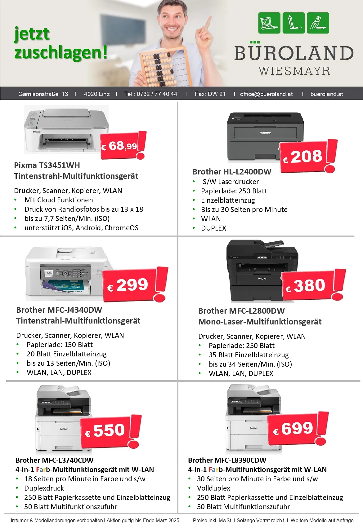 Aktionen Drucker