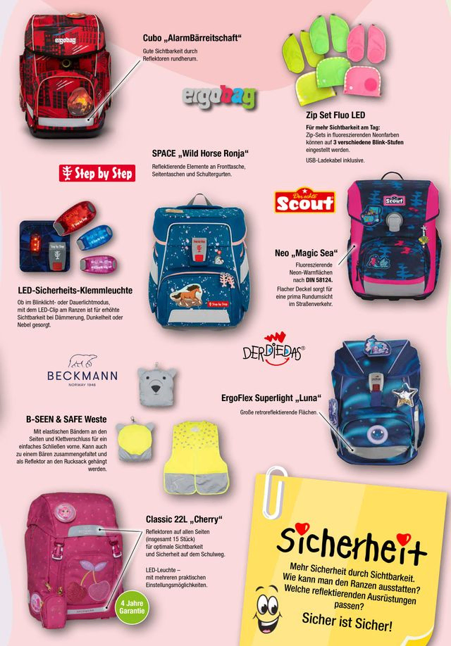 Büroland Wiesmayr Schultaschen-Flyer