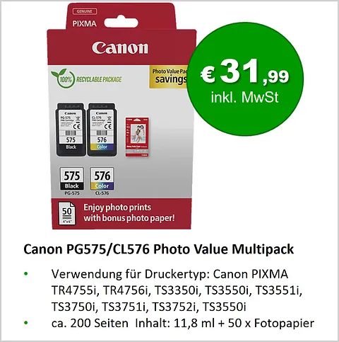 Canon PG575/CL576 Photo Value Multipack